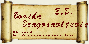 Borika Dragosavljević vizit kartica